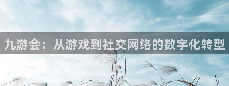 OB视讯加拿大官网：九游会：从游戏到社交网络的数字化转型
