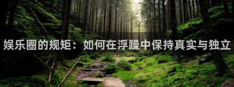 OB视讯app 是什么：娱乐圈的规矩：如何在浮躁中保持真实与独立